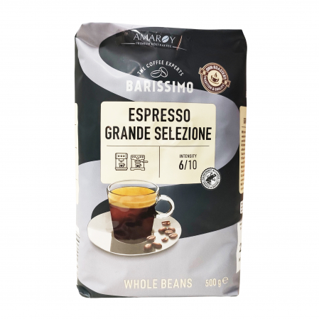 Cafea Boabe Premium - AMAROY Barissimo Espresso Grande Selezione Cafea Boabe 500g
