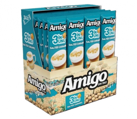 Ceai Instant - AMIGO 3in1 Caramel Sarat Plic 24x14g