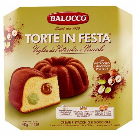 Cozonaci si Panettone - pentru Craciun - BALOCCO Cozonac Torte in Festa Fistic si Alune 400g
