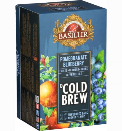 Ceai in Plic - BASILUR Ceai Rece Cold Brew Rodie & Afine 20x1.4g