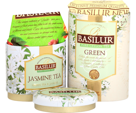 BASILUR Ceai Verde cu Iasomie in Cutie de Metal 100g [1]