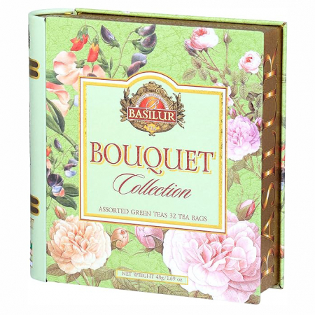 Ceai in Plic - BASILUR Mix de Ceaiuri Florale Bouquet 32x1.5g - Cutie Cadou