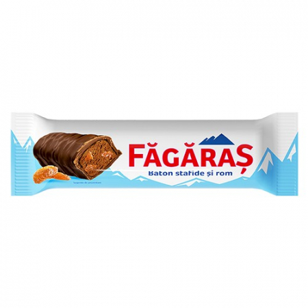 Dulciuri - FAGARAS Cel Mare Baton de Ciocolata cu Stafide si Rom 8x45g
