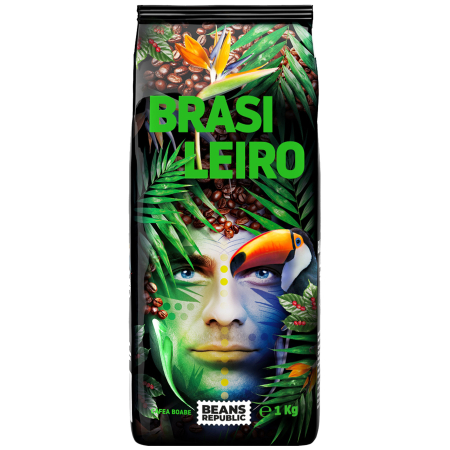 BEANS REPUBLIC Brasiliero 100% Arabica - Cafea Boabe 1Kg [0]