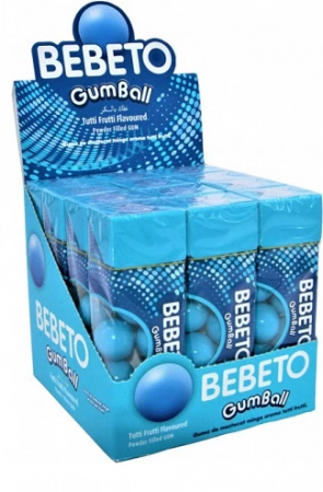 Guma de Mestecat - BEBETO Gumball Tutti Frutti Guma de Mestecat 12x25g