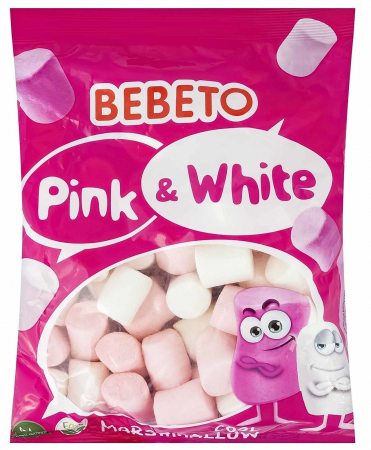 Dropsuri/Jeleuri - BEBETO Pink & White Marshmallow Bezele 30g