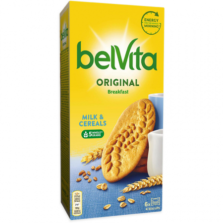 Biscuiti & Fursecuri - BELVITA Biscuiti Breakfast Cereale cu Lapte 300g (6x50g)