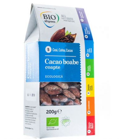 Specialități - BIO ALL GREEN Boabe de Cacao Ecologice 200g