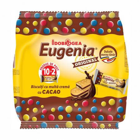 Biscuiti & Fursecuri - Biscuiti cu Crema Eugenia Original DOBROGEA 10x36g