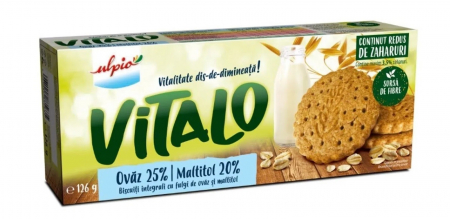 Biscuiti & Fursecuri - Biscuiti Integrali cu Ovaz ULPIO VITAL 126g