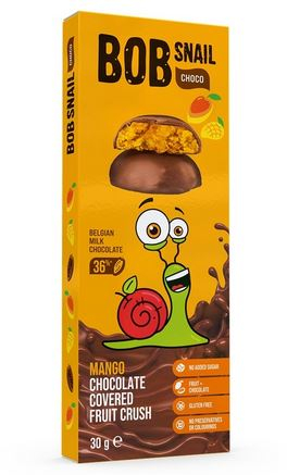 Promotii - BOB SNAIL Gustare din Fructe cu Mango si Cicolata 30g