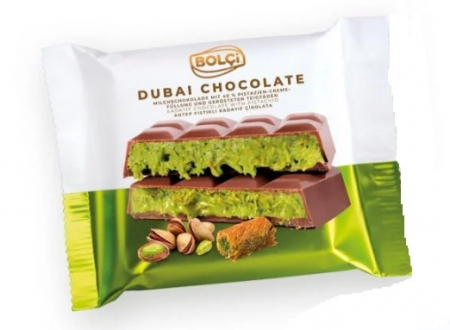 Dulciuri - BOLCI Ciocolata Dubai cu 40% Crema de Fistic 100g