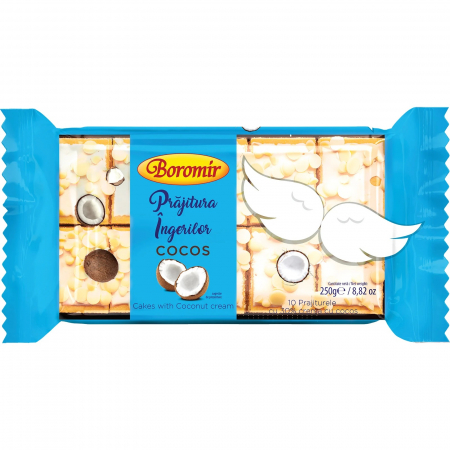 Prajituri Ambalate - BOROMIR Prăjitura Îngerilor cu Cocos 250g
