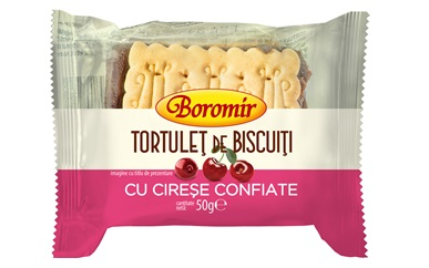Dulciuri - BOROMIR Tortulet de Biscuiti cu Cirese 44 x 50g