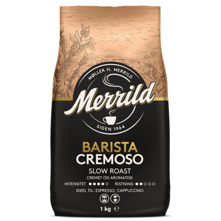 Cafea Boabe Premium - MOLLER H. MERRILD Barista Cremoso Slow Roast - Cafea Boabe 1Kg