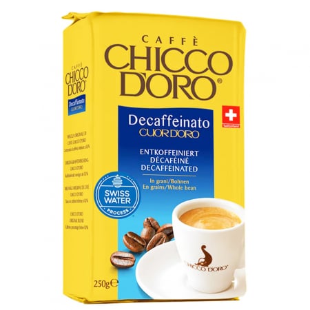 Cafea Boabe Premium - CAFFE CHICCO D'ORO Decofeinizata Cuor d'Oro Cafea Boabe 250g
