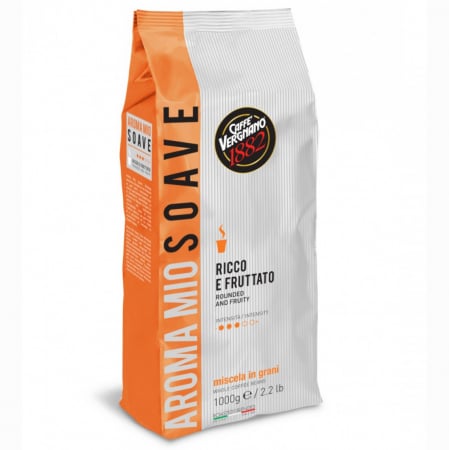 Cafea Boabe Premium - CAFFE VERGNANO Aroma Mio Soave Cafea Boabe 1kg - Caffe Vergnano 1882