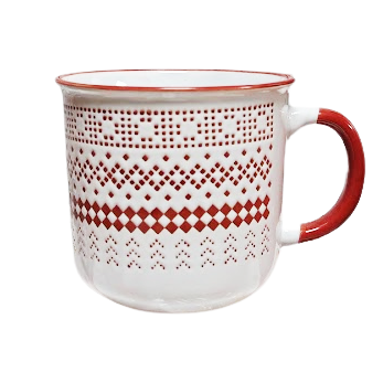 Accesorii & Cadouri - Cana din Portelan cu Decor de Craciun 450ml