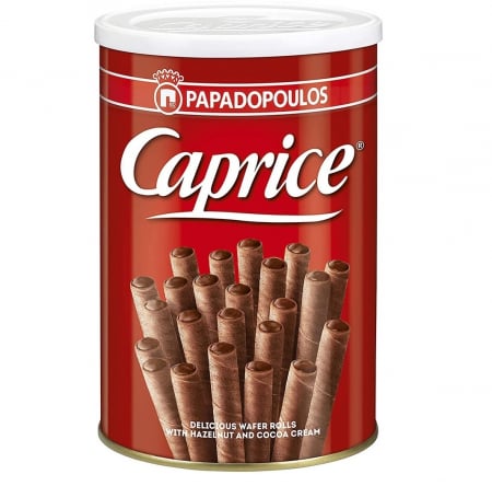 CAPRICE Napolitane Rulou cu Alune si Cacao 250g [1]
