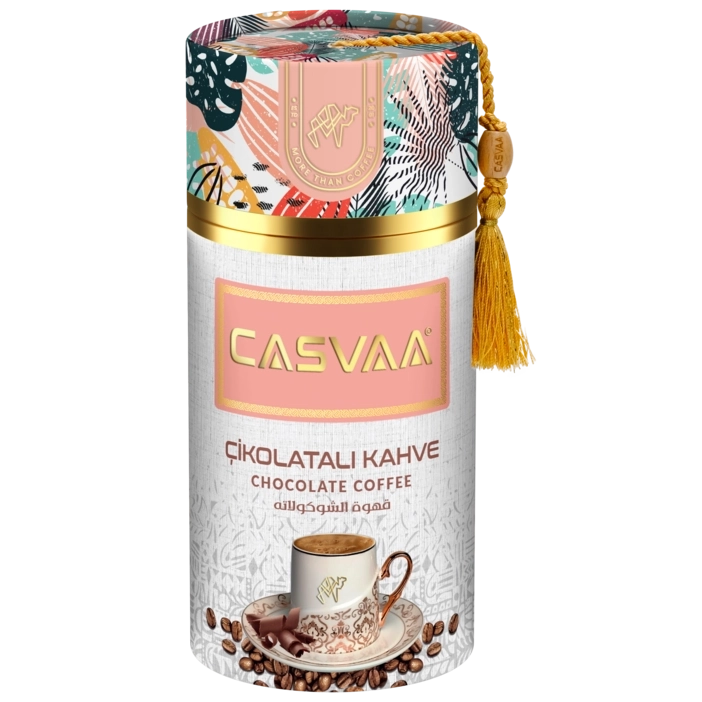 Cafea Măcinată - CASVAA Cafea Turceasca Macinata cu Arome - Cafea cu Ciocolata 250g