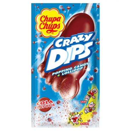 CHUPA CHUPS Crazy Dips Acadele cu Aroma de Cola 24buc x 14g [1]