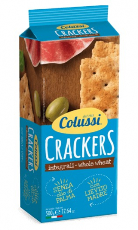 Biscuiti & Fursecuri - COLUSSI Crackers cu Faina Integrala 250g