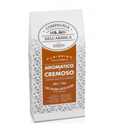 Cafea Măcinată - COMPAGNIA DELL' ARABICA Purissimo - Aromatico e Cremoso - Cafea Macinata 250g