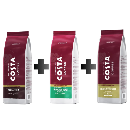 Cafea Boabe Premium - COSTA Cafea Boabe - Pachet Degustare 3x1Kg