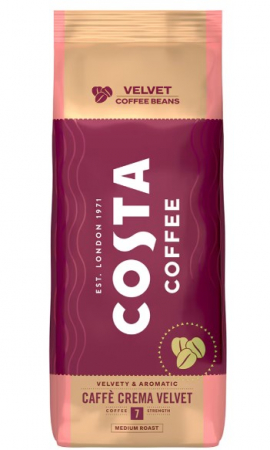 Cafea Boabe Premium - COSTA Caffe Crema Velvet Medium Roast Cafea Boabe 1Kg