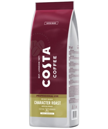 COSTA Bright Blend Character Roast 100% Arabica Cafea Boabe 1kg [1]