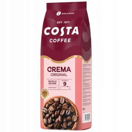 Cafea Boabe Premium - COSTA COFFEE Crema Original Dark Roast Cafea Boabe 1Kg