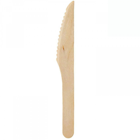 Pahare / Capace / Palete - Cutite de Unica Folosinta din Lemn Eco Friendly Biodegrabile 16cm 100buc