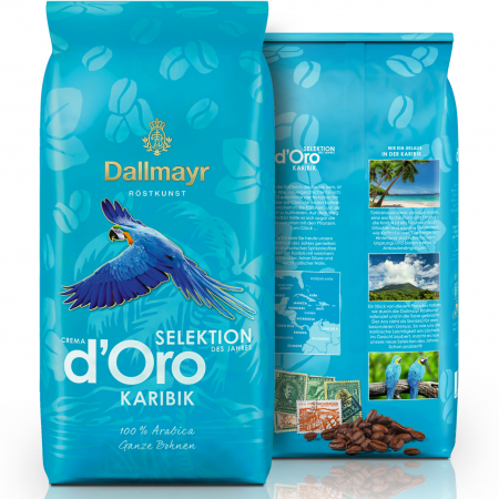DALLMAYR Selektion Crema D'oro Karibic Cafea Boabe 1kg [1]