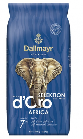 Cafea Boabe Premium - DALLMAYR Selektion Des Jahres Africa Crema  D`Oro Cafea Boabe 1kg