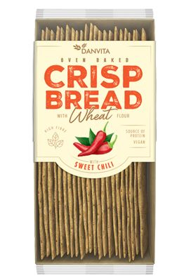 Dulciuri - DANVITA Pâine Crocantă din Făină de Grâu cu Chili 130g
