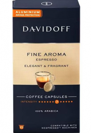 Capsule cu Cafea - DAVIDOFF Capsule Nespresso Fine Aroma Espresso Elegant & Fragrant 10x5.5g