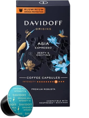 Capsule cu Cafea - DAVIDOFF Capsule Nespresso Origins Asia 10x5.5g