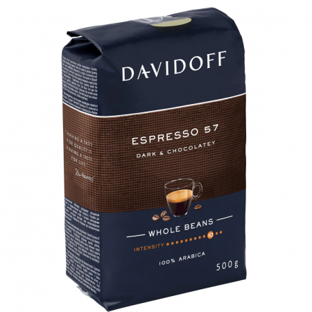 DAVIDOFF Espresso 57 Dark & Chocolatey Cafea Boabe 500g [1]
