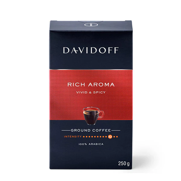 Cafea Măcinată - DAVIDOFF Rich Aroma Vivid & Spicy Cafea Macinata 250g