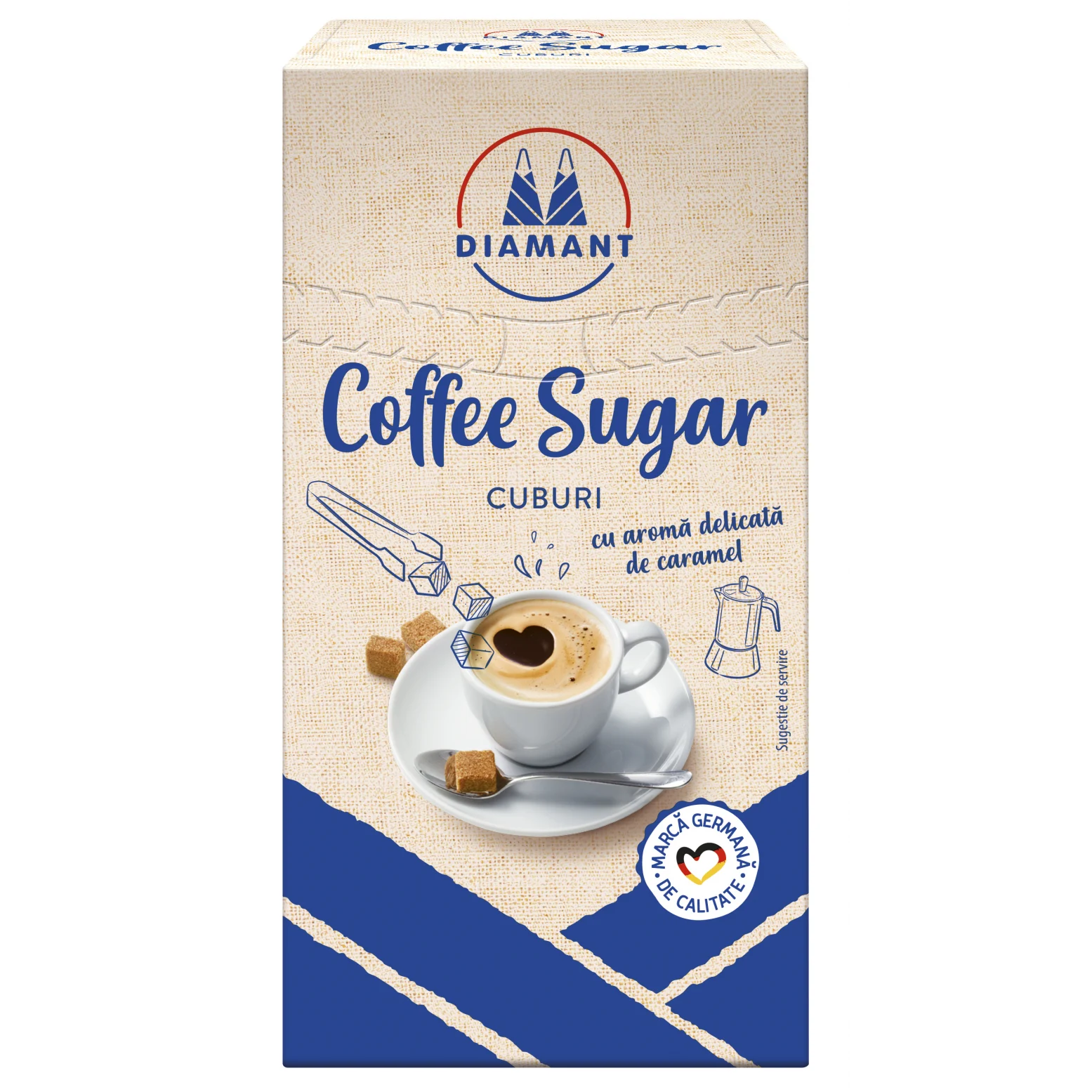 Promotii - DIAMANT Coffee Sugar Zahar Brun Cubic pentru Cafea 350g