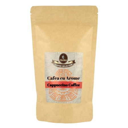 Cafea Boabe Premium - DOLCE BACIO Cafea Macinata cu Aroma de Cappucino 100g