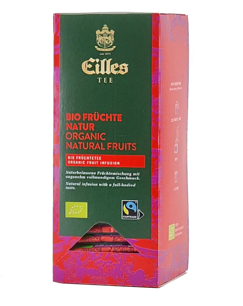 Ceai in Plic - EILLES TEA Ceai Organic Bio Fructe Naturale, Ambalat individual, 25x2g