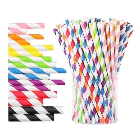Accesorii & Cadouri - ENDLESS Paie Drepte Biodegradabile si Compostabile din Hartie 230x8mm - Colorate 150buc