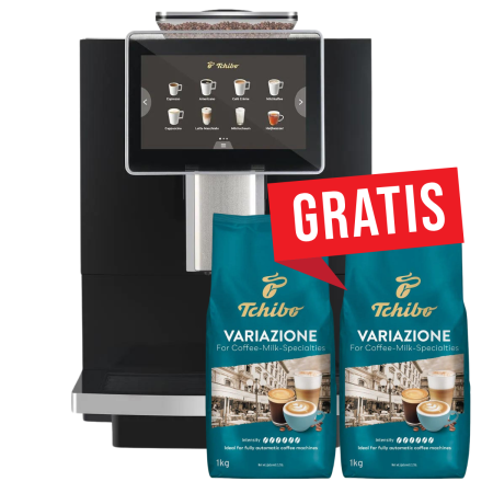 Espressoare si Cafetiere - Espressor Automat TCHIBO Coffea Office, Ecran Tactil, Bauturi Presetate, Dispozitiv Spumare Lapte, Negru