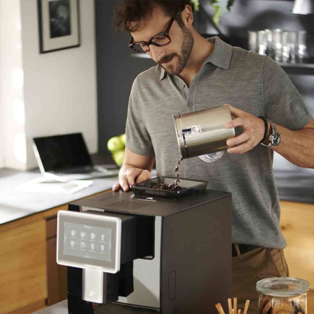 Espressor Automat TCHIBO Coffea Office, Ecran Tactil, Bauturi Presetate, Dispozitiv Spumare Lapte, Negru [3]
