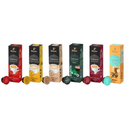 Espressor Pentru Capsule Tchibo Cafissimo Pure Grey + Pachet Selectie Degustare 60 Capsule CAFISSIMO 6 Sortimente x10buc [2]
