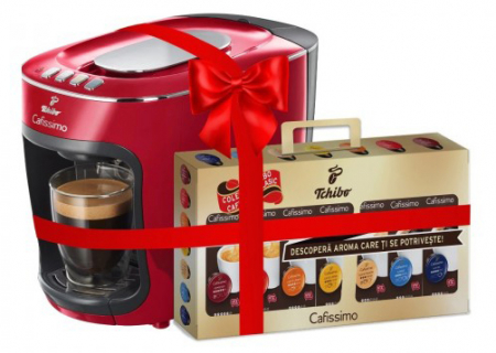 Espressor Tchibo Cafissimo Mini Red + Cadou 70 de Capsule Cafissimo Classic Collection [0]