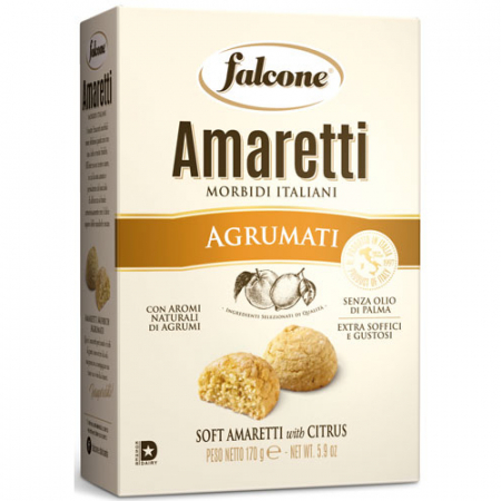 Biscuiti & Fursecuri - FALCONE Agrumati Fursecuri Amaretti cu Citrice 170g