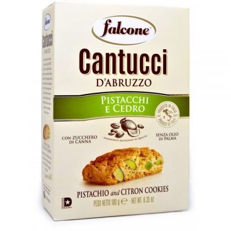 Biscuiti & Fursecuri - FALCONE Cantucci Dabruzzo Fursecuri cu Fistic si Cedru 180g