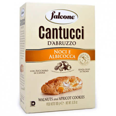 Biscuiti & Fursecuri - FALCONE Cantucci Dabruzzo Fursecuri cu Nuci si Caise 180g